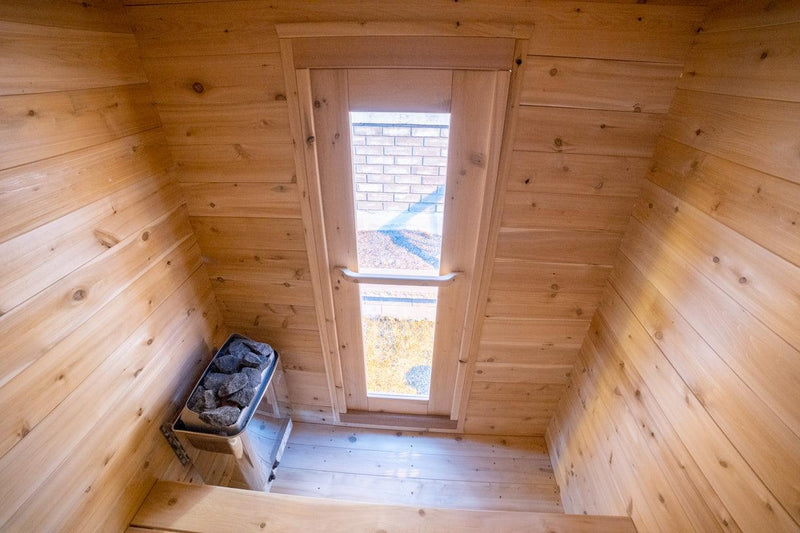 Load image into Gallery viewer, LeisureCraft Granby 2-3 Person Outdoor Sauna – Premium Cedar Cabin Design

