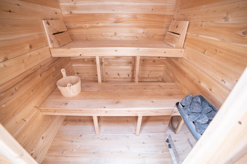 Load image into Gallery viewer, LeisureCraft Granby 2-3 Person Outdoor Sauna – Premium Cedar Cabin Design
