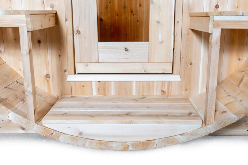 Load image into Gallery viewer, LeisureCraft Serenity Barrel Sauna – Fits 3-4 People
