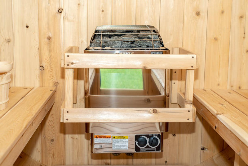 Load image into Gallery viewer, Leisurecraft Timber Harmony 4 Person Outdoor Barrel Sauna
