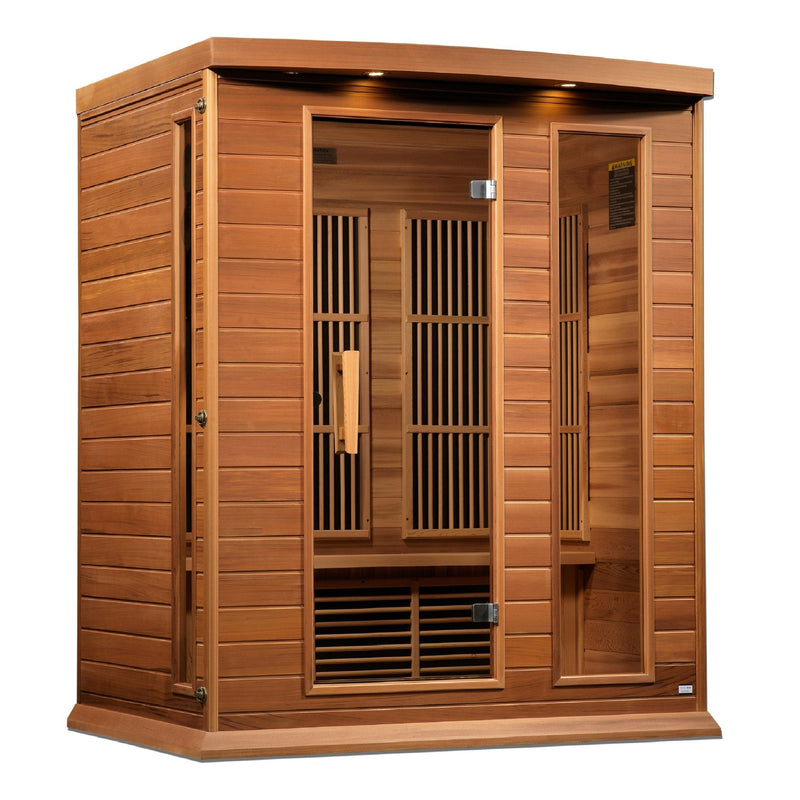 Load image into Gallery viewer, Maxxus 3-Person Low EMF FAR Infrared Sauna - Canadian Red Cedar | Maxxus Sauna
