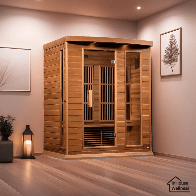 Load image into Gallery viewer, Maxxus 3-Person Low EMF FAR Infrared Sauna - Canadian Red Cedar | Maxxus Sauna
