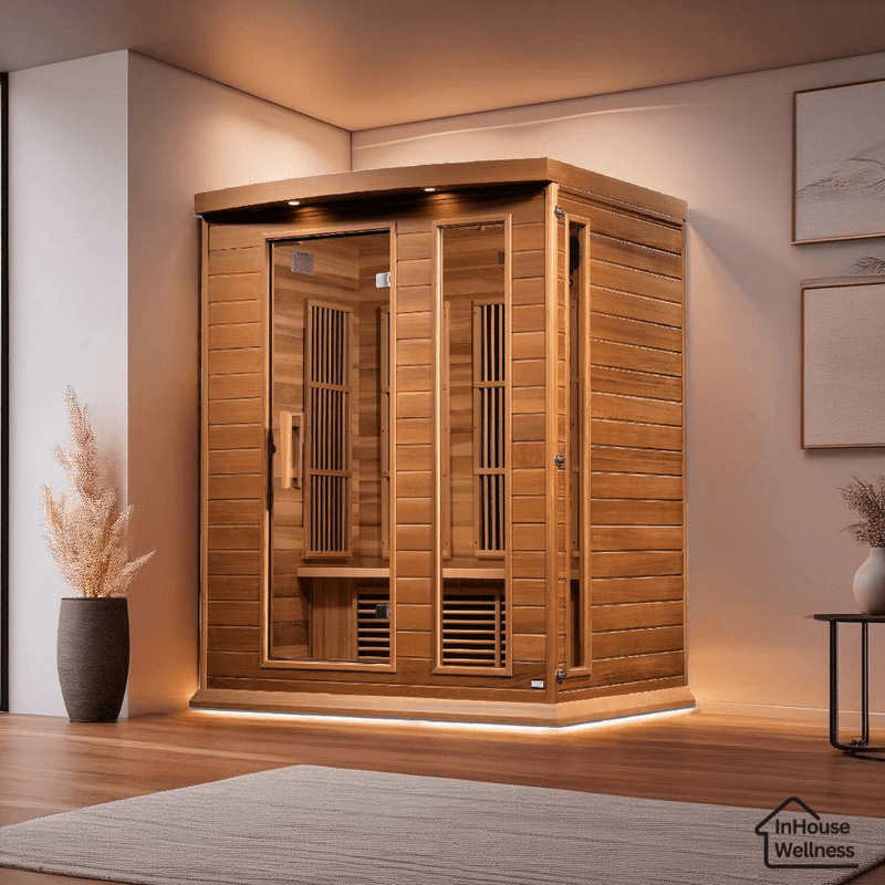 Load image into Gallery viewer, Maxxus 3-Person Low EMF FAR Infrared Sauna - Canadian Red Cedar | Maxxus Sauna
