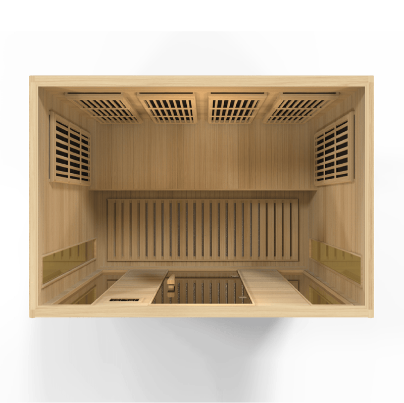 Load image into Gallery viewer, Maxxus 4-Person Low EMF FAR Infrared Sauna – Canadian Hemlock

