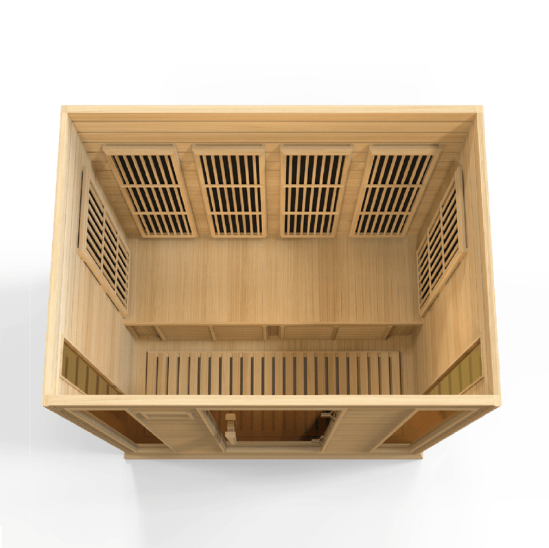 Load image into Gallery viewer, Maxxus 4-Person Low EMF FAR Infrared Sauna – Canadian Hemlock
