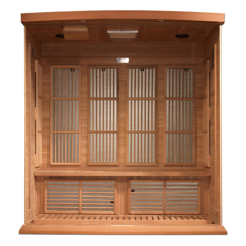 Load image into Gallery viewer, Maxxus 4-Person Low EMF FAR Infrared Sauna – Canadian Red Cedar
