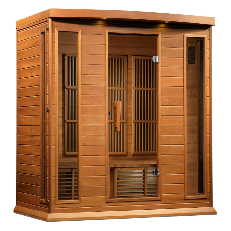 Load image into Gallery viewer, Maxxus &quot;Chaumont Edition&quot; FAR Infrared Sauna Corner Unit - 4 Person, Low EMF, Red Cedar
