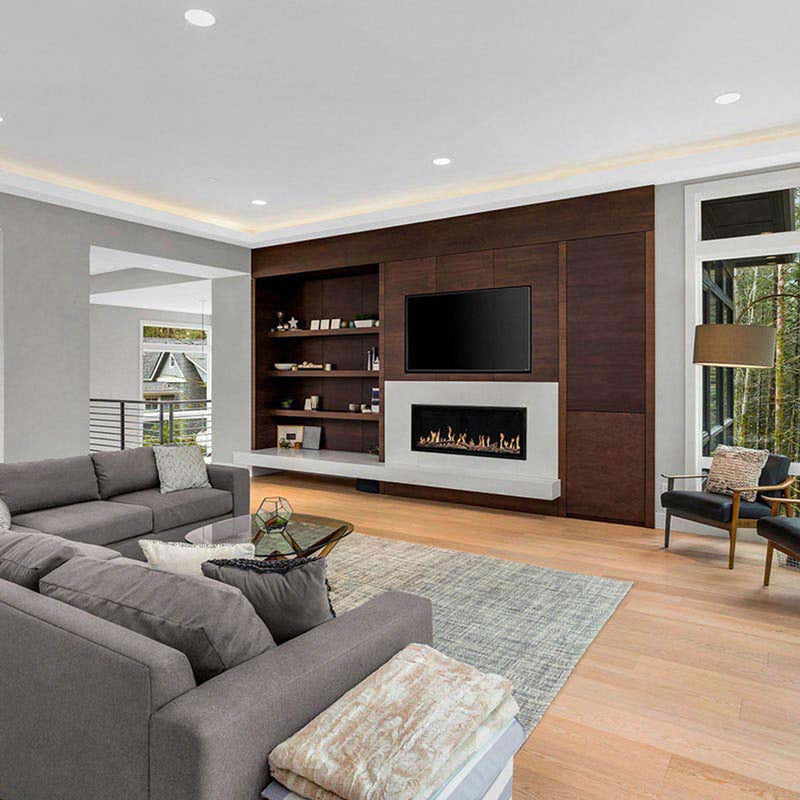 Load image into Gallery viewer, Modern Flames Orion Slim 60" Single-Sided Heliovision Virtual Electric Fireplace - OR60-SLIM
