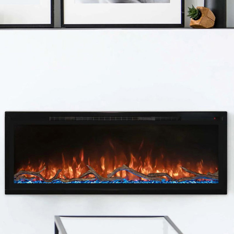 Load image into Gallery viewer, Modern Flames Spectrum Slimline 74" Ultra-Slim Build-In Electric Fireplace - SPS-74B

