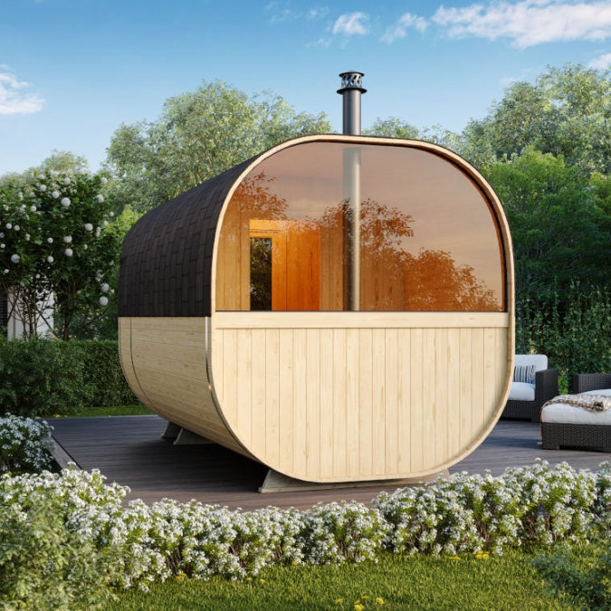 Load image into Gallery viewer, SAUNA EVOLUTION® Barrel Sauna Serenity Nature Air 6
