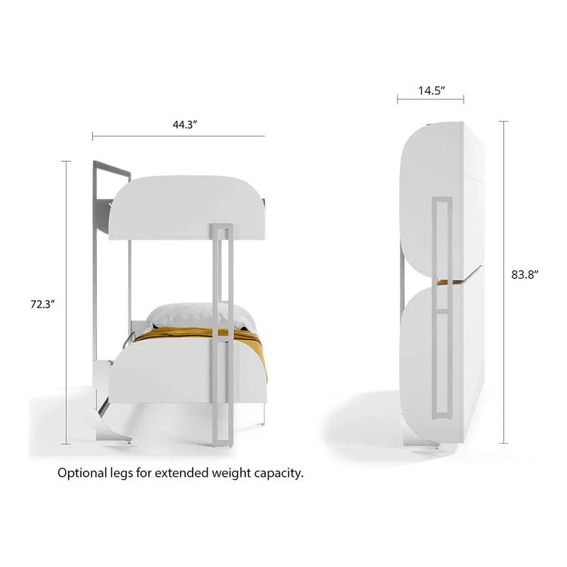 Load image into Gallery viewer, Murphy Bunk Bed Horizontal | Twin/Twin XL | Multimo Beds A750
