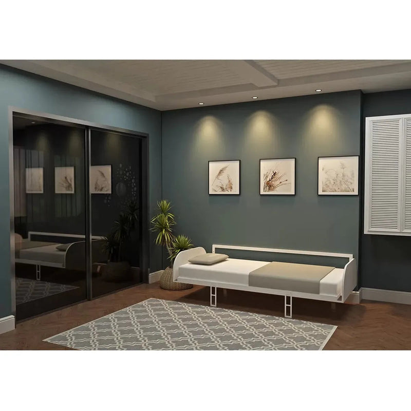 Load image into Gallery viewer, Twin/Twin XL Simple Horizontal Murphy Wall Bed | Multimo Beds
