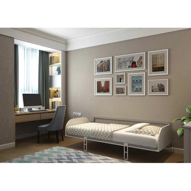 Load image into Gallery viewer, Twin/Twin XL Simple Horizontal Murphy Wall Bed | Multimo Beds
