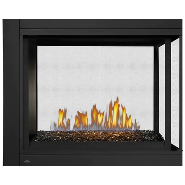 Load image into Gallery viewer, Napoleon Ascent™ Multi-View 3-Sided Direct Vent Fireplace with Glass Embers, Natural Gas, Millivolt Ignition BHD4PGN
