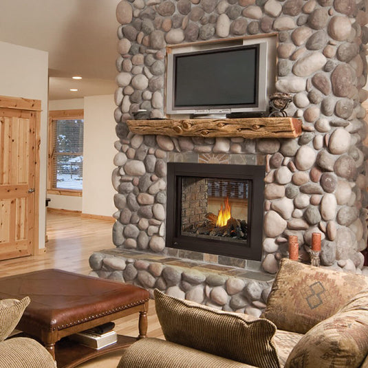 Napoleon Ascent™ Multi-View 3-Sided Direct Vent Fireplace with Glass Embers, Natural Gas, Millivolt Ignition BHD4PGN