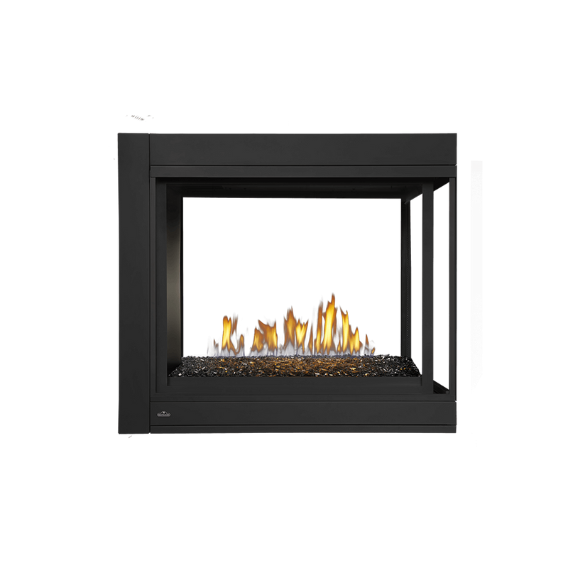 Load image into Gallery viewer, Napoleon Ascent™ Multi-View 3-Sided Direct Vent Fireplace with Glass Embers, Natural Gas, Millivolt Ignition BHD4PGN
