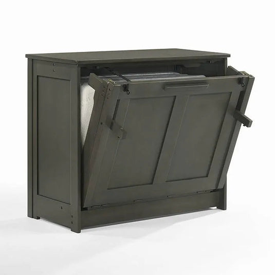 Night and Day Furniture Orion Murphy Cabinet Bed, Full Size, Stonewash Finish