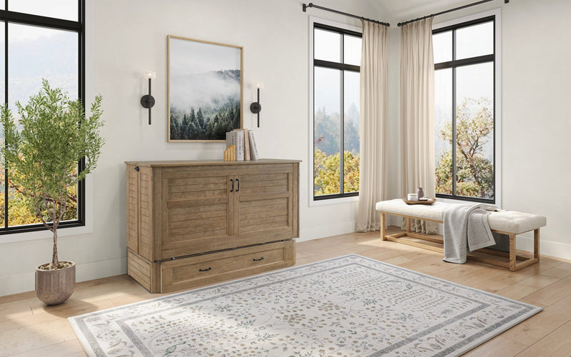 Load image into Gallery viewer, Night and Day Furniture Poppy Murphy Cabinet Bed, Queen, Harvest Brown Finish
