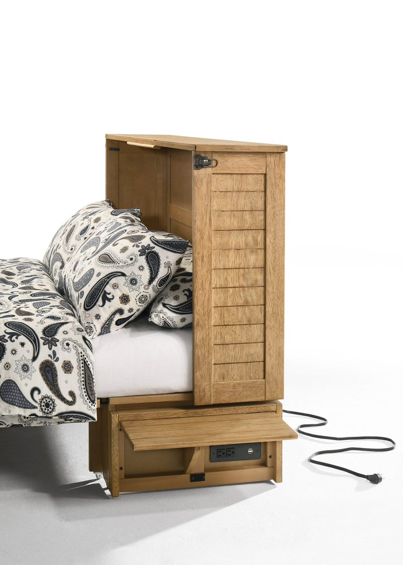 Load image into Gallery viewer, Night and Day Furniture Poppy Murphy Cabinet Bed, Queen, Harvest Brown Finish

