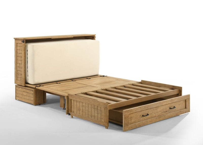 Load image into Gallery viewer, Night and Day Furniture Poppy Murphy Cabinet Bed, Queen, Harvest Brown Finish
