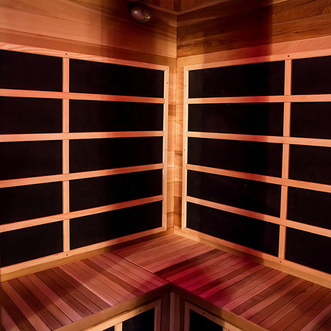 Load image into Gallery viewer, SAUNA EVOLUTION®  Low EMF Indoor Wood Sauna With Carbon Panel Far Infrared 16
