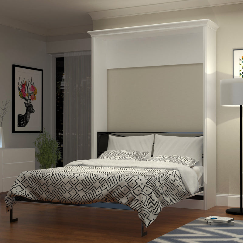 Load image into Gallery viewer, Queen Murphy Bed, Vertical, White by Leto Muro
