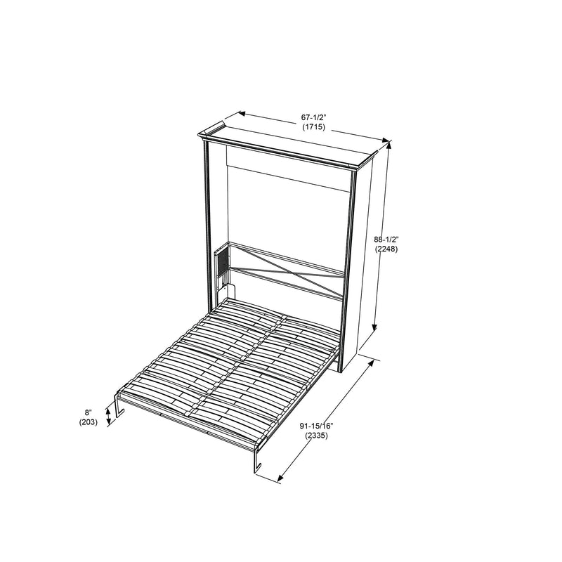 Load image into Gallery viewer, Queen Murphy Bed, Vertical, White by Leto Muro
