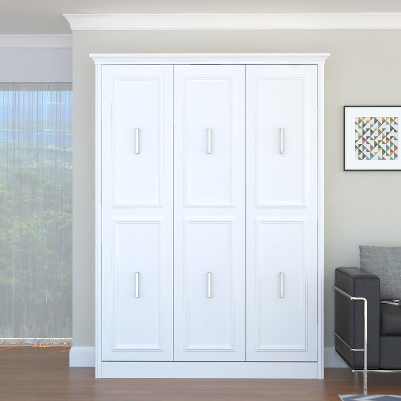 Load image into Gallery viewer, Queen Murphy Bed, Vertical, White by Leto Muro

