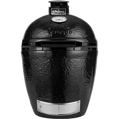 Load image into Gallery viewer, Primo All-In-One Kamado Round Ceramic Charcoal Grill with Stand, Side Shelves, Ash Tool and Grate Lifter PGCRC
