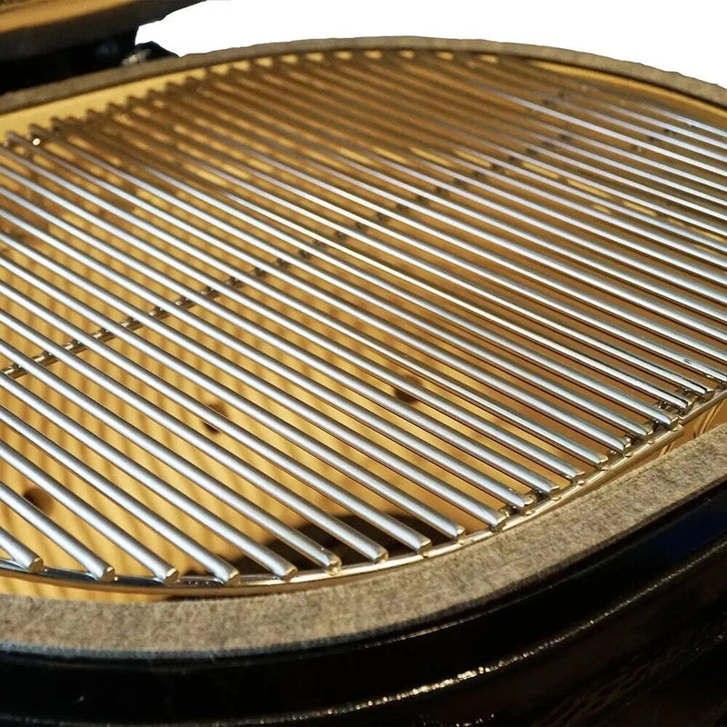 Load image into Gallery viewer, Primo All-In-One Kamado Round Ceramic Charcoal Grill with Stand, Side Shelves, Ash Tool and Grate Lifter PGCRC
