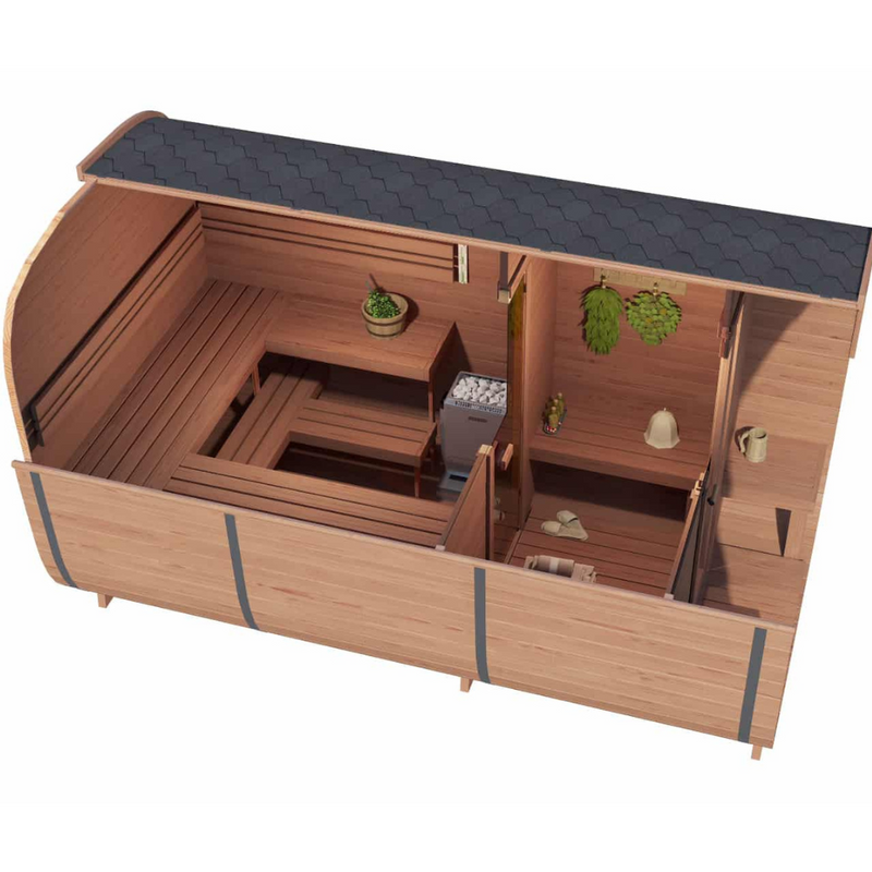 Load image into Gallery viewer, SAUNA EVOLUTION® Square Sauna Minimalist Refresh 5
