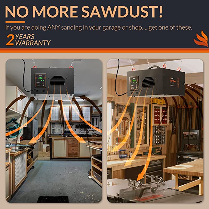 Load image into Gallery viewer, PuriCare Air Filtration System/Dust Collector Built-in Ionizer 500IG
