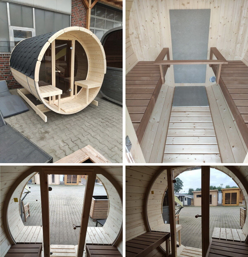 Load image into Gallery viewer, SAUNA EVOLUTION® Barrel Sauna Serenity Nature Air 7
