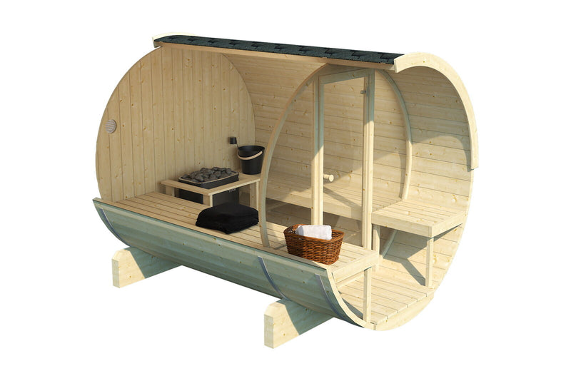 Load image into Gallery viewer, SAUNA EVOLUTION® Barrel Sauna Serenity Nature Air 7
