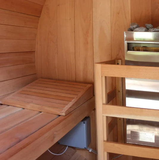 Scandia Electric Barrel Sauna Kit – 8-Person Traditional Sauna for Relaxation & Wellness