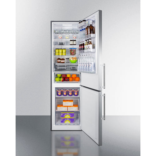 Load image into Gallery viewer, Summit 24" Wide Bottom Freezer Refrigerator FFBF181ES2
