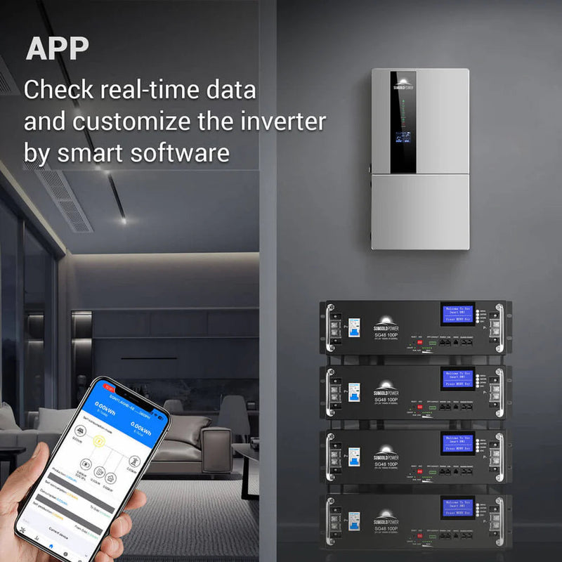Load image into Gallery viewer, SunGoldPower 11.4KW Hybrid Inverter 48V Split Phase SGN11.4KHB-48
