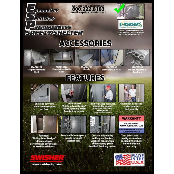 Load image into Gallery viewer, Swisher ESP Safety Shelter Up to 6 Person Capacity
