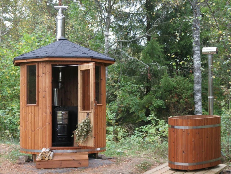 Load image into Gallery viewer, SAUNA EVOLUTION®  Garden Series Outdoor Sauna Cabin 06
